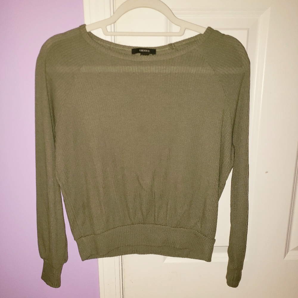 Forever 21 olive green top